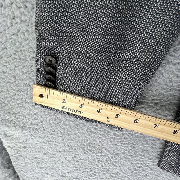 John W Nordstrom Loro Piana Super 120s Wool Silk 38 R Sport Coat Suit Jacket - Picture 15 of 16